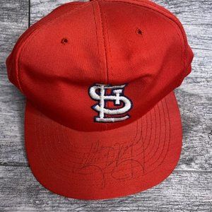 Whitey Herzog Signed St Louis Cardinal Hat Vintage Christmas Never Worn